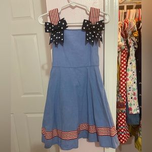 4th of July dress with ribbon detail 4T